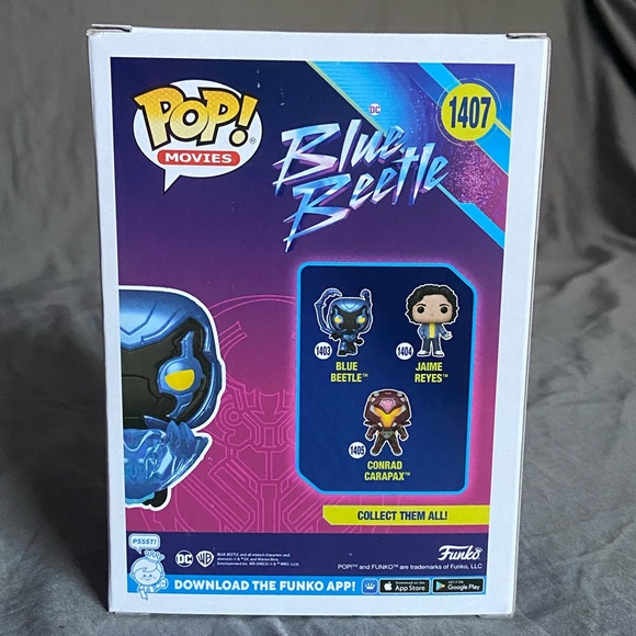 Blue Beetle (Glow in the Dark) Funko Pop #1407 - Picture 3 of 5
